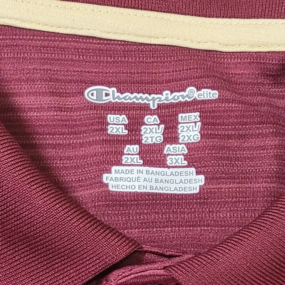 FSU Florida State Seminoles Men's Polo Shirt 2XL Champion 2-Button - Picture 5 of 8